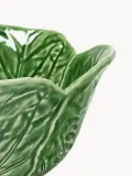 Bordallo Pinheiro Миска для салата Cabbage с ручной росписью, тёмно-зелёная, 30 см — фото 2