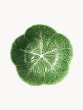Bordallo Pinheiro Миска для салата Cabbage с ручной росписью, тёмно-зелёная, 30 см — фото 4