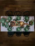 Bordallo Pinheiro Блюдо Cabbage с ручной росписью, в форме листа капусты, компактное — фото 5