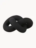 Cooee Design Декоративный объект Knot из керамики с ручной росписью, Ш 12 × В 6 см, Чёрный — фото 2