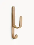 Cooee Design Крючок настенный для одежды Woody из дуба, высота 23 см, вынос от стены 10 см, светлое натуральное дерево — фото 1