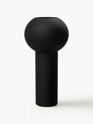 Cooee Design Ваза ручной росписи Pillar, высота 24 см, Ø 12 × В 24 см, Чёрный