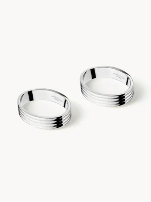 Кольцо для салфеток Georg Jensen Bernadotte из стали, набор 2 шт