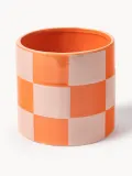 Кашпо Blocks, 13 см, Ø 14 × В 13 см, Оранжевый — фото 1