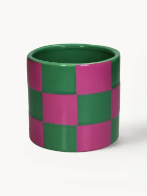 Кашпо Blocks, 13 см, Ø 14 × В 13 см, Ягодный