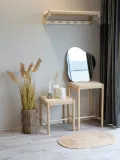House Nordic Вешалка настенная Abano в стиле бохо, рама из дерева тополя с плетением из бумажного шнура, ширина 78 см, светлое натуральное дерево — фото 4
