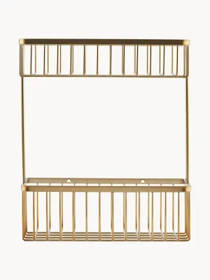 House Doctor Полка для ванной комнаты Bath, Ш 28 × В 33 см, Золотой