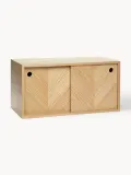 Hübsch Home Полка настенная Herringbone с узором ёлочка, 40х20 см — фото 1