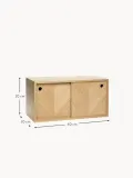 Hübsch Home Полка настенная Herringbone с узором ёлочка, 40х20 см — фото 2