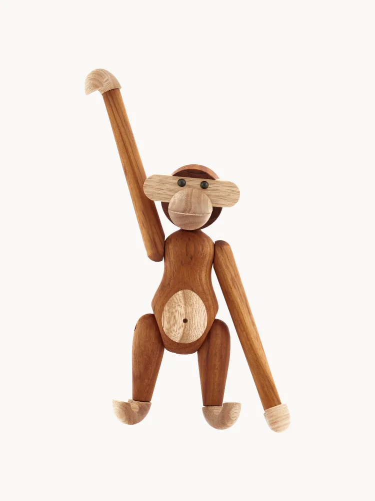 Kay Bojesen Фигурка декоративная обезьяны Monkey из тика с сертификатом FSC