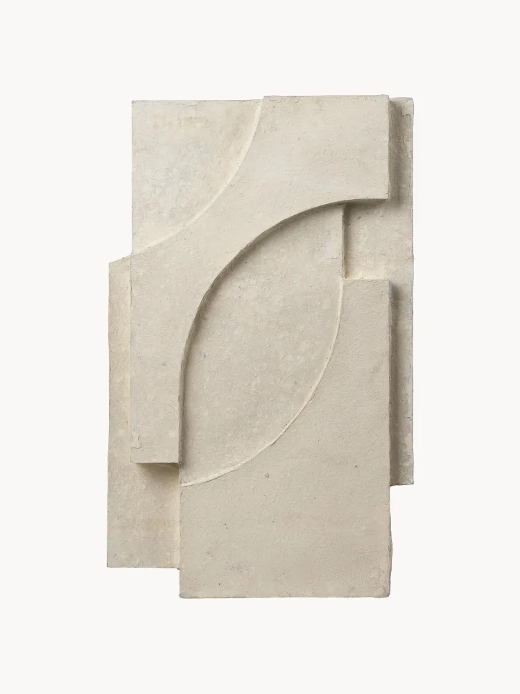Kristina Dam Studio Панно настенное Serif из хлопковой массы, 42 x 68 см