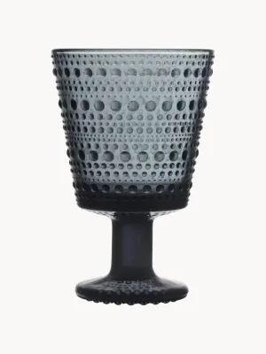 Iittala Бокал для вина Kastehelmi, тёмно-серый, 260 мл
