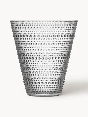 Iittala Ваза Kastehelmi из стекла с пузырьками высотой 15 см, Ø 14 × 15 см, Прозрачный