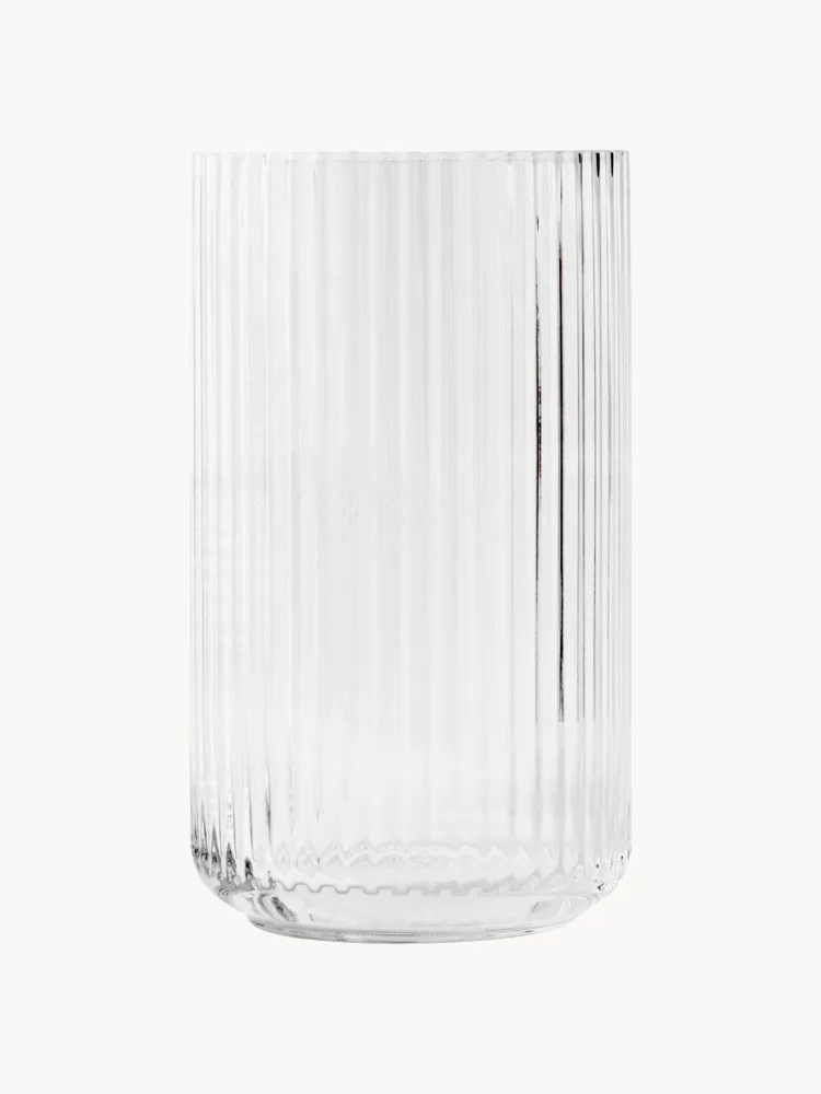 Lyngby Porcelaen Ваза Lyngby из выдувного стекла высотой 25 см, Ø 15 × В 25 см, Прозрачный