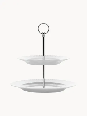 Lyngby Porcelaen Этажерка Rhombe, фарфор, 2 яруса