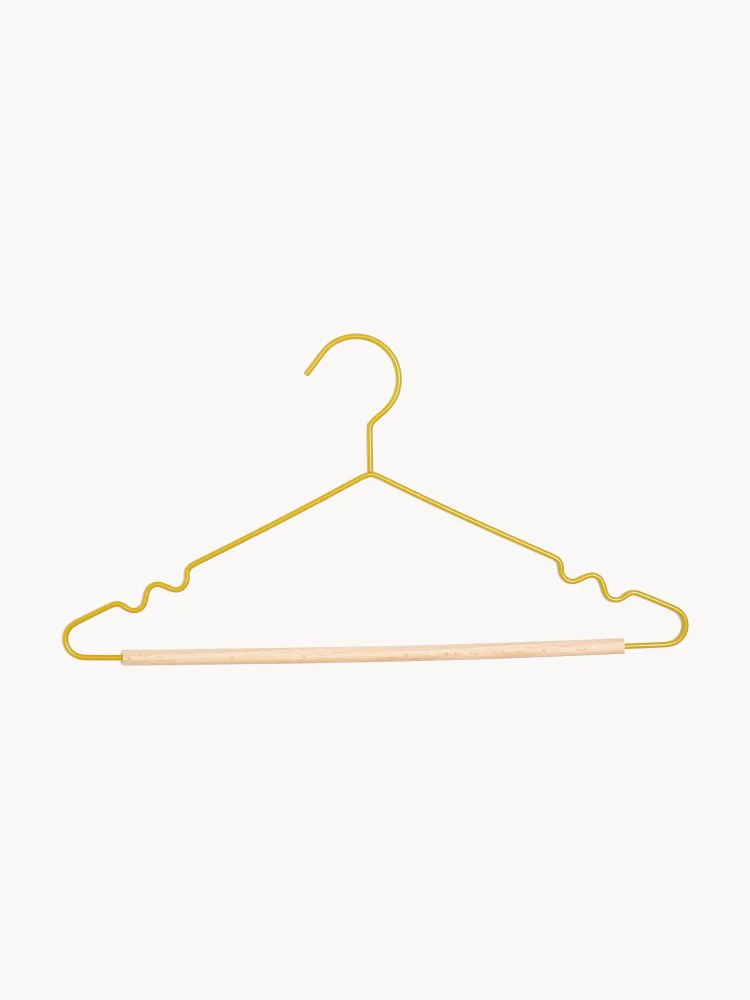 Mustard Made Комплект вешалок-плечиков Adult Top, 10 штук, Ш 39 × В 20 см, Горчичный