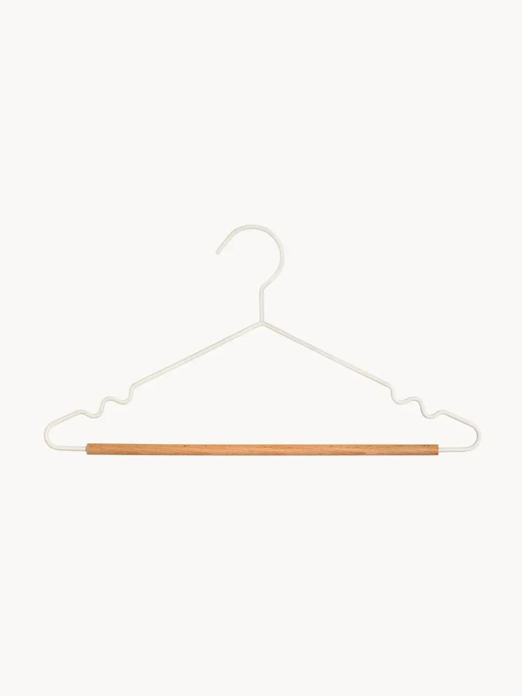 Mustard Made Комплект вешалок-плечиков Adult Top, 10 штук, Ш 39 × В 20 см, Белый