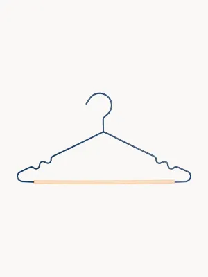 Mustard Made Комплект вешалок-плечиков Adult Top, 10 штук, Ш 39 × В 20 см, Тёмный синий