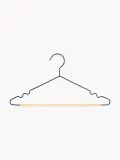 Mustard Made Комплект вешалок-плечиков Adult Top, 10 штук, Ш 39 × В 20 см, Тёмный синий — фото 1