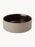 OYOY Zoo Миска для животных Sia керамическая для кошек и собак, Ø13 x 5 см, 380 мл, снаружи бежевая, внутри тёмно-коричневая — фото 4
