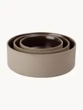 OYOY Zoo Миска для животных Sia керамическая для кошек и собак, Ø13 x 5 см, 380 мл, снаружи бежевая, внутри тёмно-коричневая — фото 5