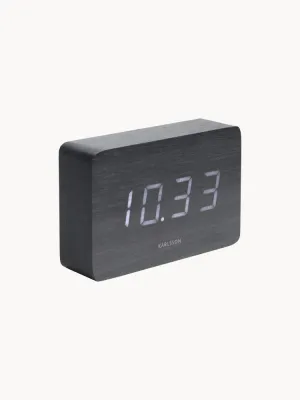 Karlsson Будильник электронный Square с LED-дисплеем и питанием от USB, дата и температура, 15х10 см, чёрный