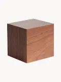 Karlsson Будильник электронный Cube с LED-дисплеем и питанием от USB, дата и температура, 8х8 см, тёмное дерево — фото 2