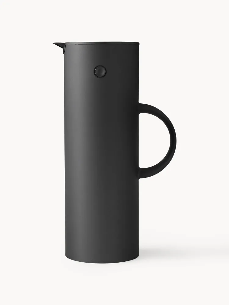Термокувшин Stelton EM77, 1 л, чёрный матовый