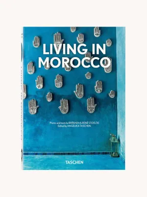TASCHEN Книга-альбом Living in Morocco о марокканских домах и интерьерах, твёрдый переплёт, 512 страниц, 16х22 см