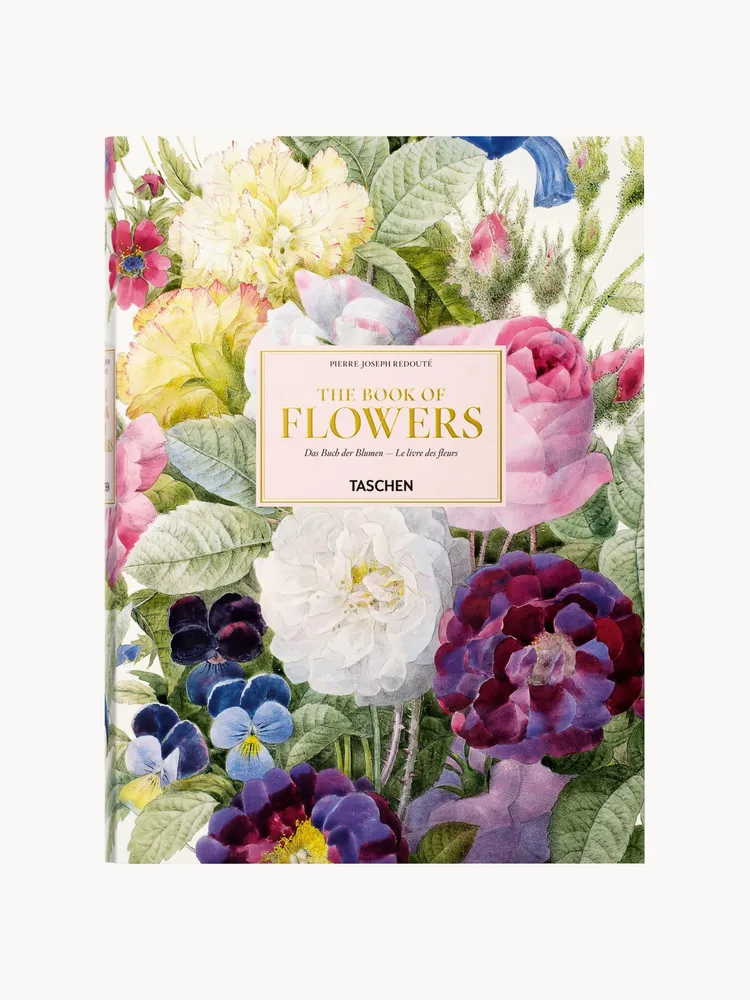 TASCHEN Книга Book of Flowers, альбом ботанических гравюр Пьера-Жозефа Редуте, твёрдый переплёт, 500 страниц, 25х35 см