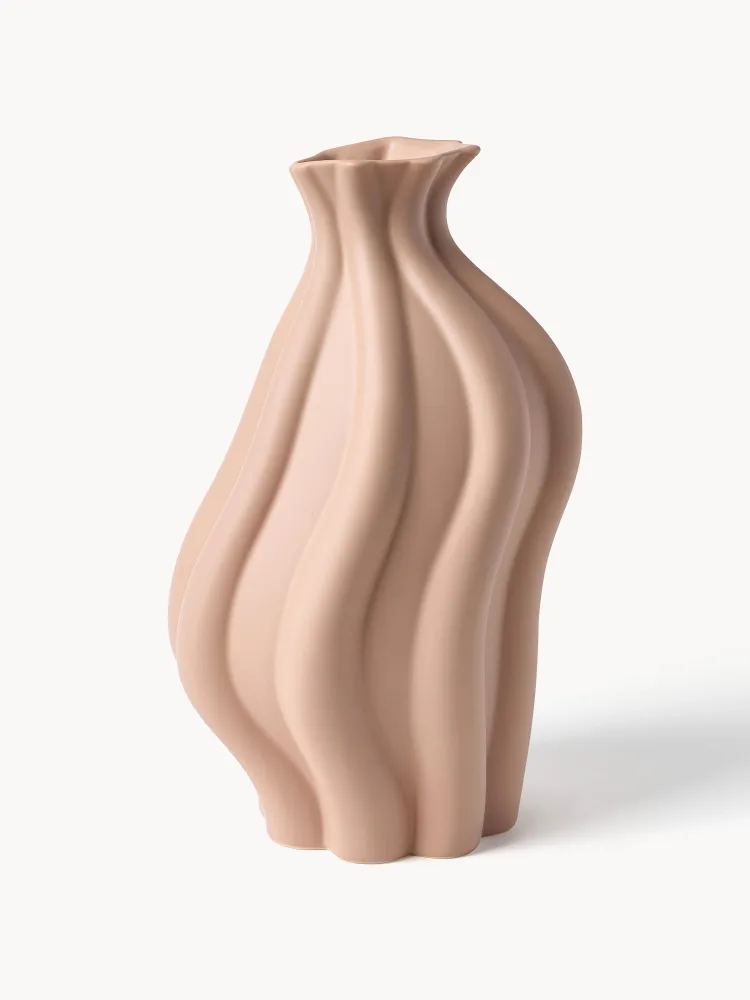 Westwing Collection Ваза Blom из керамики волнистой формы высотой 33 см