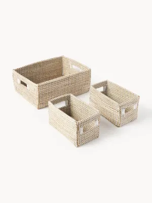 Westwing Collection Комплект корзин для хранения Aleya из морской травы, 3 предмета