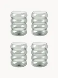 Westwing Collection Набор стаканов Bubbly из боросиликатного стекла, 4 шт., 320 мл, серые — фото 3