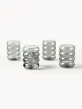 Westwing Collection Набор стаканов Bubbly из боросиликатного стекла, 4 шт., 320 мл, серые — фото 5