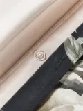 Westwing Collection Пододеяльник Blossom из хлопкового сатина, Ш 135 × Д 200 см, Антрацитовый — фото 7