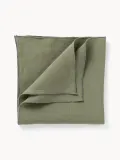 Westwing Collection Салфетка сервировочная Kennedy изо льна, 45х45 см, оливковая — фото 1