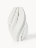 Westwing Collection Ваза Melody из фарфора высотой 29 см, Ø 18 × В 29 см, Белый — фото 4
