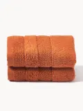 Westwing Collection Полотенце банное Luxe, гостевое полотенце, Ш 30 × Д 30 см, 2 шт., Терракота — фото 3