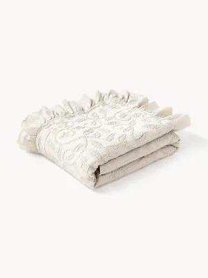 Westwing Collection Покрывало Clara, Ш 180 × Д 250 см, Светлый бежевый