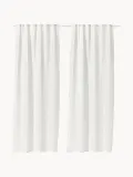 Westwing Collection Комплект штор Birch, Ш 130 × Д 260 см, Приглушённый белый — фото 2
