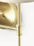 Westwing Collection Настенный светильник Kelsea двойной, молочно-белый с латунным — фото 4