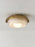 Westwing Collection Потолочный светильник Enzo с плафоном из белого стекла — фото 6