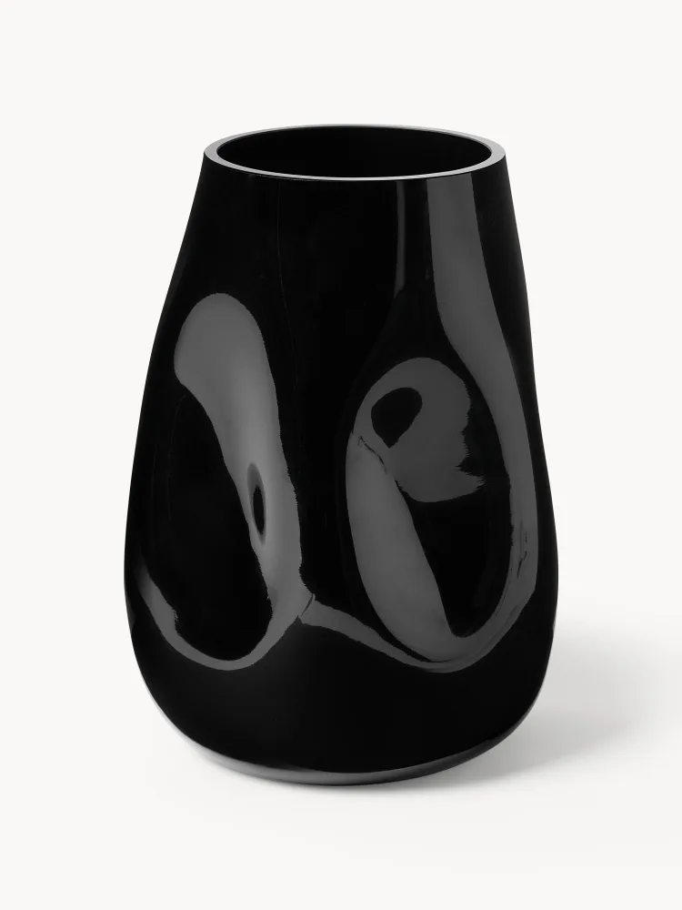 Westwing Collection Ваза Obsidian из выдувного стекла высотой 26 см