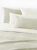 Westwing Collection Пододеяльник Clemente из вафельного пике, Ш 200 × Д 200 см, Оливковый зелёный — фото 1