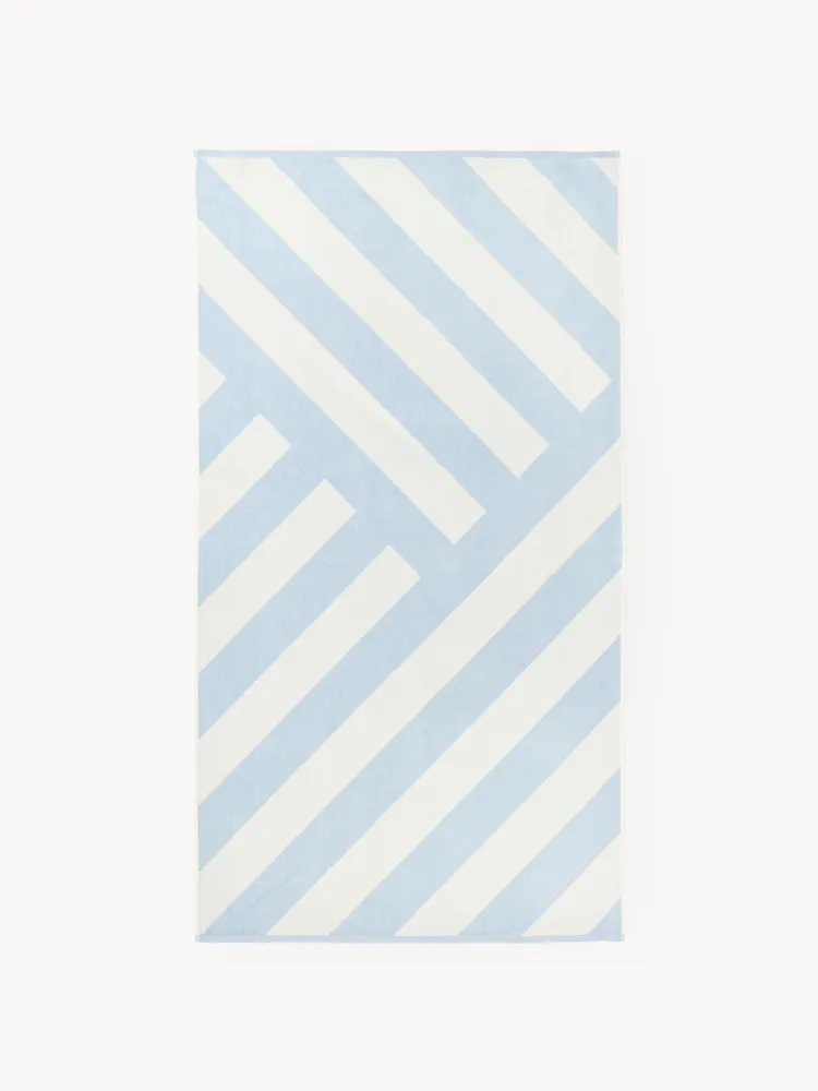 Westwing Collection Полотенце пляжное Suri, 90х170 см, голубое