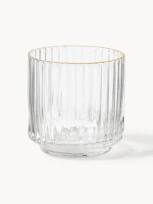 Westwing Collection Набор стаканов Aleo с золотой кромкой, 4 шт., 320 мл, арт. S39822