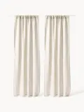 Westwing Collection Комплект штор Harmony, Ш 140 × Д 260 см, Светлый бежевый — фото 2