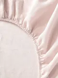 Westwing Collection Простыня на резинке Airy изо льна, светло-розовая — фото 5
