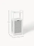 Westwing Collection Корзина для белья со стеллажом Kit, арт. S45338 — фото 2