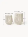 Westwing Collection Комплект плетеных корзин для белья Gabe, 2 штуки, комплект разных размеров, Бежевый — фото 2